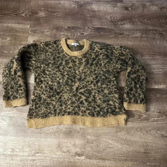 Madewell Alpaca/Wool Cheetah Print Sweater size Medium - Picture 1 of 6